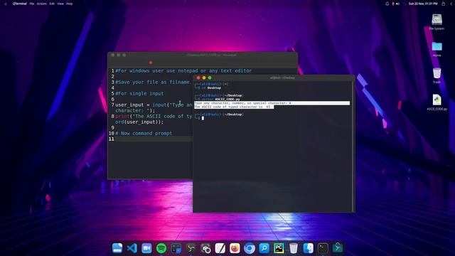 How to print ASCII code in python + infinite user input (Step by step) смотреть онлайн