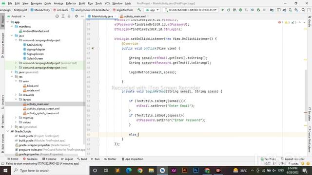 How to Login Android App using Firebase | Authentication with Firebase | Detect Credential смотреть онлайн