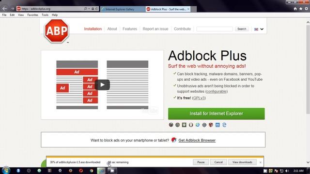 how to install adblock extension for internet explorer 9, 10, 11 смотреть онлайн