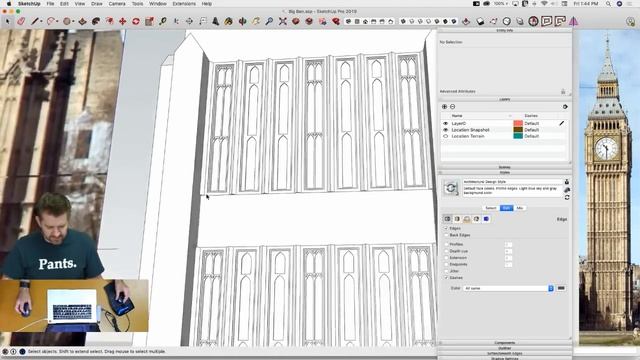 Live Modeling Big Ben in SketchUp смотреть онлайн