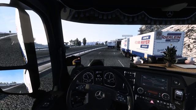 ETS2 1.46 Convoy Multiplayer with mods Mercedes Actros 2548. 2542 /SCANIA R440 (Erfurt ??-Kassel ?? смотреть онлайн