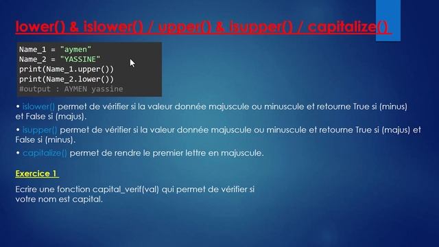 Learn Python Episode 5 | lower islower upper isupper capitalize | TN смотреть онлайн