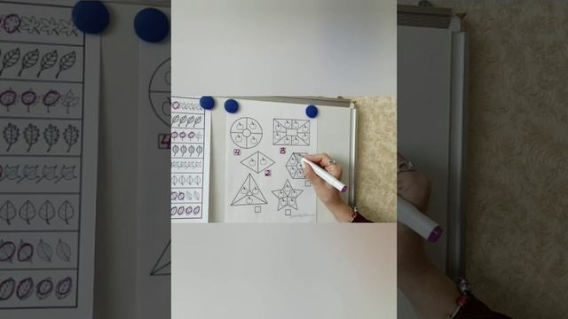 Заняття з математики. Закріплення числа і цифри 