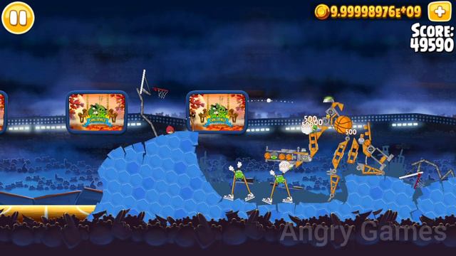 Angry Birds Seasons 3 Stars Ham Dunk 40 The most Hardest Level(Golden Egg) смотреть онлайн