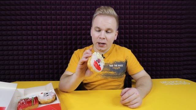 Новое НОВОГОДНЕЕ МЕНЮ в Dunkin' Donuts / Шелл Мистер КЛАУС, Ринг НОВОГОДНИЙ, Ринг КЭНДИС