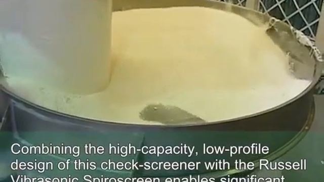 Просеивание пшеничной муки - вибросито Russell Compact Sieve смотреть онлайн