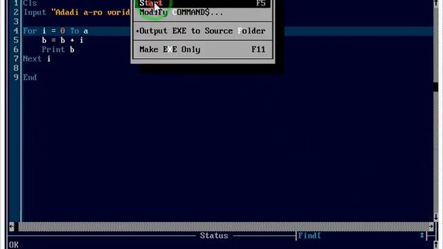 Дарси 4 QBASIC. Операторҳои For, next ва steep. смотреть онлайн
