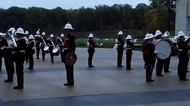 British Royal Marines Band At The National Museum Of The Marine Corps