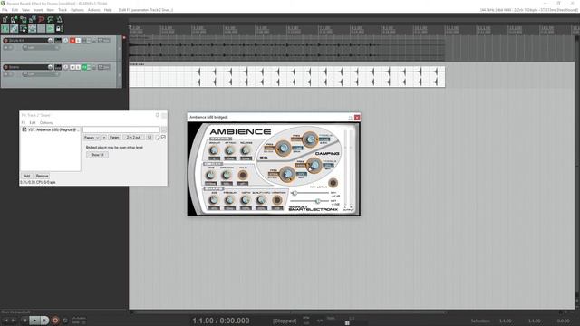 Reverse Reverb Effect for Drums in Reaper смотреть онлайн