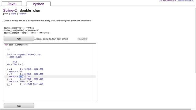 Codingbat - doubleChar (Python) смотреть онлайн