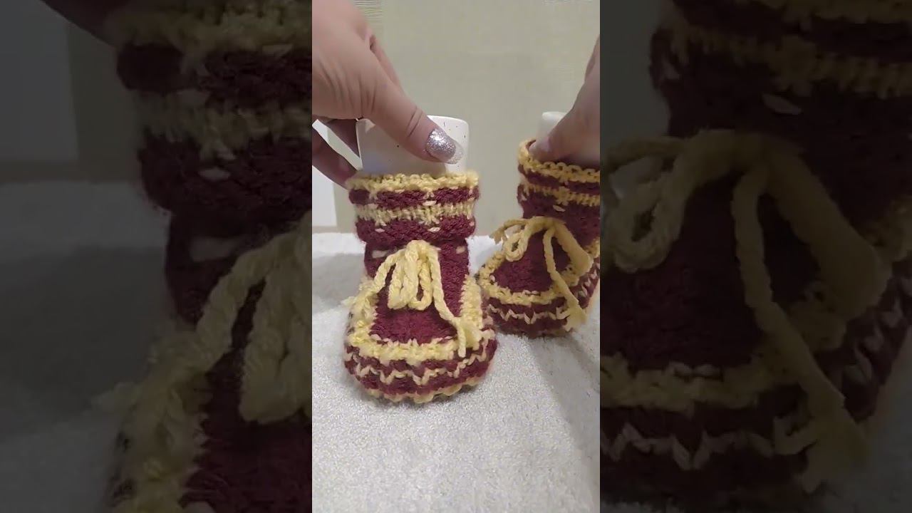 пинеточки на 7-12 месяцев #schorts #тапочкиспицами Ссылка в комментариях смотреть онлайн