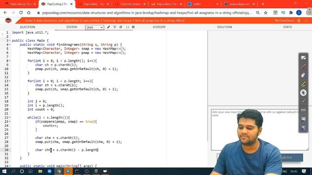 Find All Anagrams in a String (Leetcode Medium) | Hashmap Interview Questions Playlist смотреть онлайн