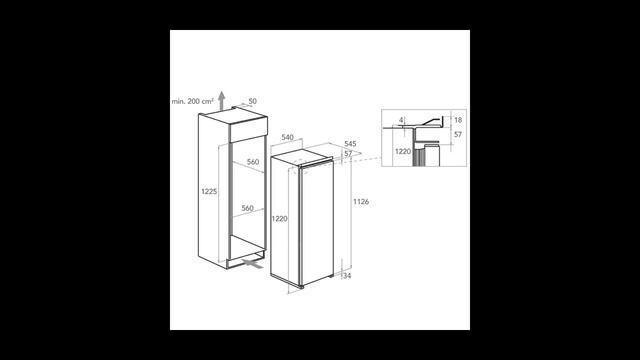 Встраиваемый холодильник однодверный KitchenAid смотреть онлайн