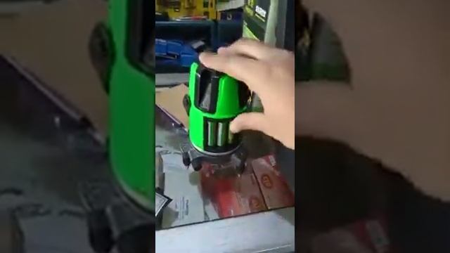 Cross Line Laser Level garis 5 lines 6 point auto levelling SHENGJU смотреть онлайн