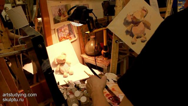 Этюд несложного предмета. Мышка