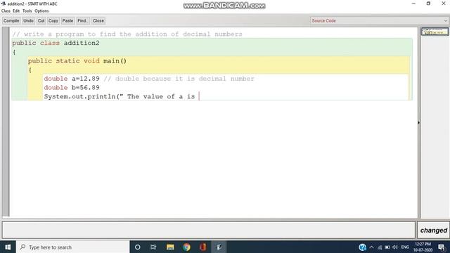 #4 JAVA BLUEJ | WAP TO FIND THE SUM OF DECIMAL NUMBERS смотреть онлайн