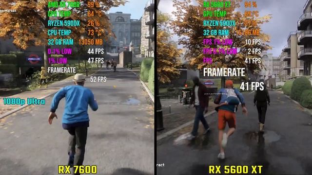 AMD RX 7600 vs RX 5600 XT | Test in 7 Games смотреть онлайн