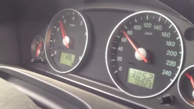 Ford Mondeo 2.5 V6 brake 100-0 km/ h смотреть онлайн