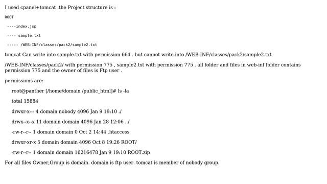 DevOps & SysAdmins: tomcat cannot write files into WEB-INF folder смотреть онлайн