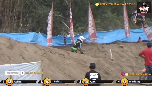 M Athar 23 Posisi 1 Mengalami Keluar Lintasan bebek standar Pemula 18 tahun cleosa series 2023 смотреть онлайн