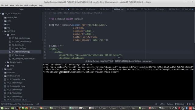 NETCONF Python Example | Part 5 | Cisco Interface and hostname Configuration using XML смотреть онлайн