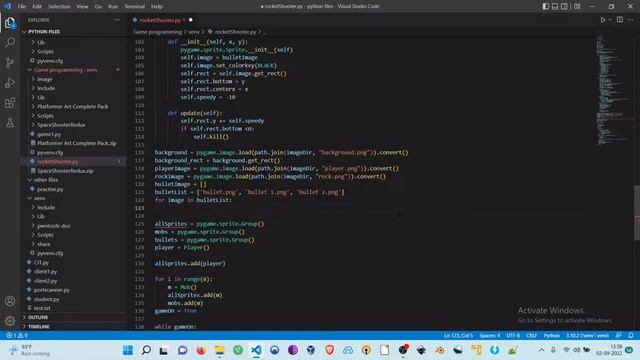 Making a Space Shooter Game in Python (in Bangla) 7 - Loading images from a list смотреть онлайн