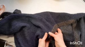 Кардиган спицами из кидмохера,  пояс спицами, регланная линия в кидмохере, кардиган-кимоно из мохер