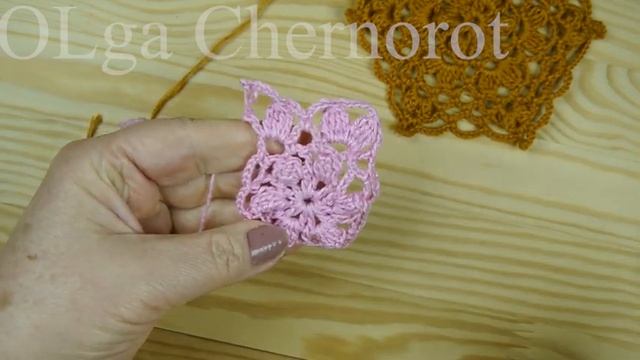 Нежный Красивый шестиугольник связанный крючком смотреть онлайн