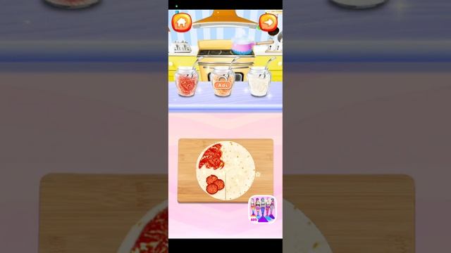 Tortilla Folded wrap || breakfast maker || cooking game || android gameplay смотреть онлайн