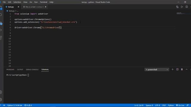 use extension selenium chrome in python смотреть онлайн