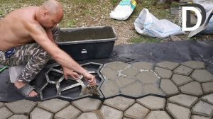 Тротуарная плитка, заливка своими руками