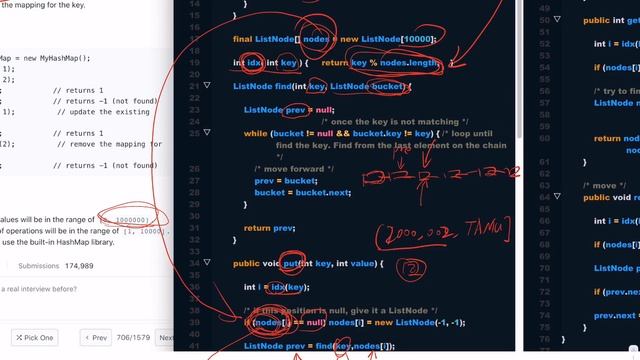 LeetCode 706. Design HashMap | Java | OO Design смотреть онлайн