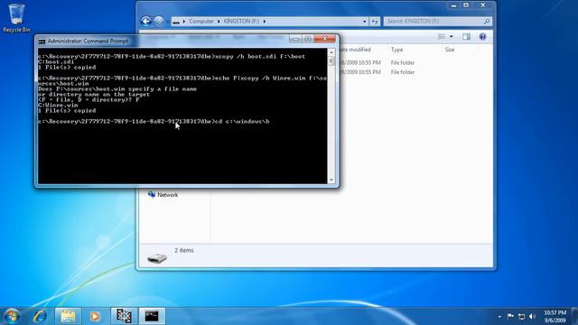 Windows 7 - Create a System Repair Disc on a Bootable USB Flash Drive without Burning a CD смотреть онлайн