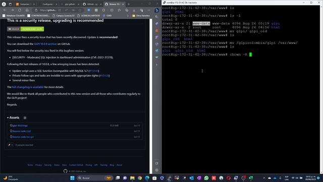 Actualización GLPI - Versión 10.0.8 a 10.0.9 - Recomendaciones. Upgrade GLPI смотреть онлайн
