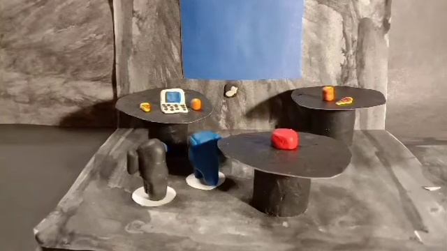 Анимация Амонг ас из пластилина. 2 часть. 😊 смотреть онлайн