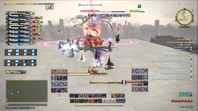 FFXIV Nier Her Inflorescence raid boss fight смотреть онлайн