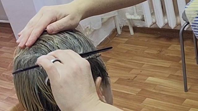 Как я делаю короткую стрижку.Пошагово. смотреть онлайн