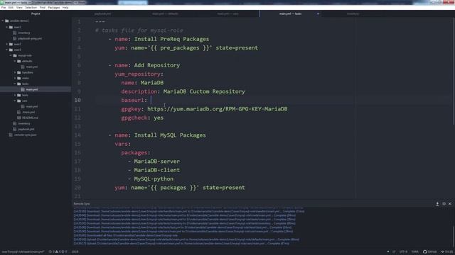 17. Ansible для начинающих и чайников + практический опыт: Демо - mysql-role смотреть онлайн