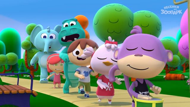 Обезьянка с барабаном🥁🐵 Песенки про зоопарк смотреть онлайн