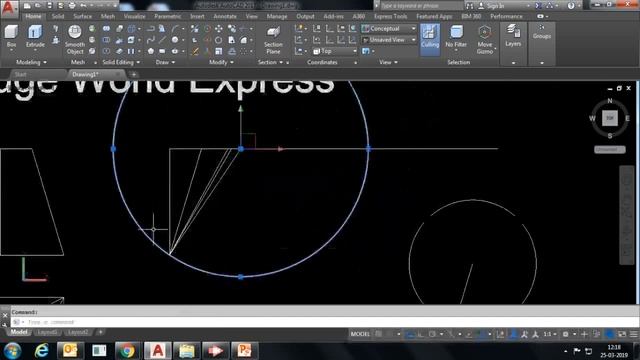 Development of Transition Piece, by using AutoCAD: Surface Development: Circular to Rectangular смотреть онлайн
