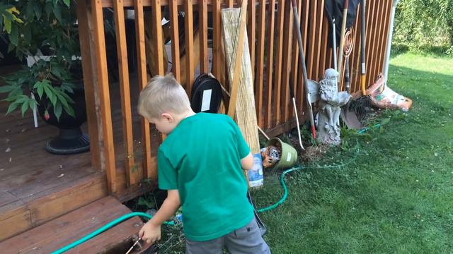 Kaleb Shooting Longbow