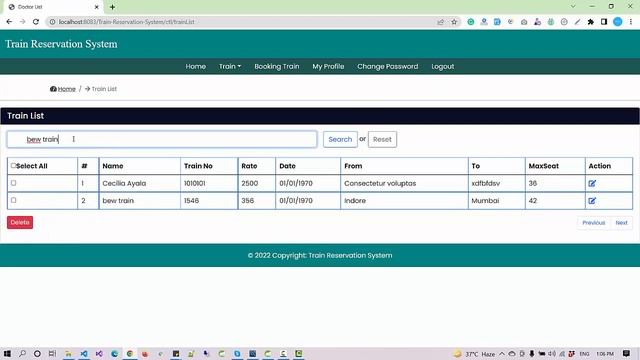Train Reservation Project in Java using JSP, Servlet and MYSQL смотреть онлайн