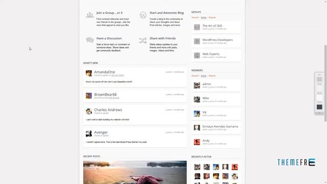 Salutation Responsive WordPress + BuddyPress Theme Kingsley Gary смотреть онлайн