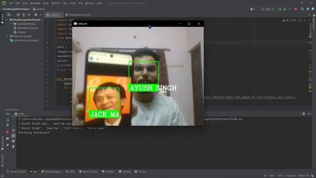 Attendance System based on Facial Recognition | OpenCV | .CSV format смотреть онлайн