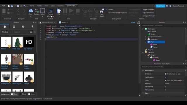 How to make a Proximity Prompt Tool Giver - Roblox Studio смотреть онлайн