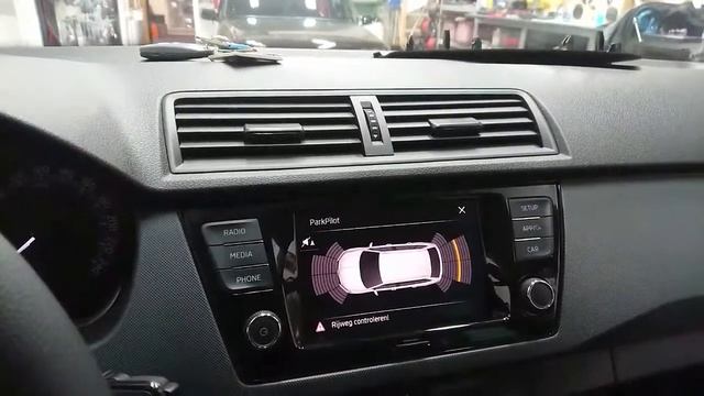 Parkeasy Rear Skoda Fabia III  With MIB System - Aftermarket Parking Sensors