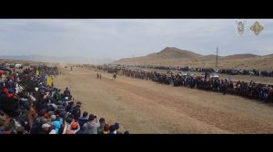 Конные скачки. Аът чарыжы Чадаана «Бора-Булак» Открытие XXVIII скакового сезона конных скачек 2021