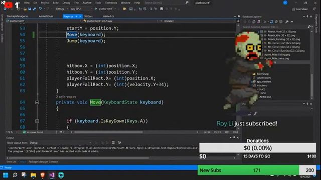 Making a platformer in monogame part 5 | Jumping! смотреть онлайн