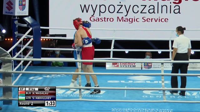 Kielce 2021 Session11B (M81kg) MASALAU Andrei (BLR) vs ABDULLAEV Shokhjakhon (UZB) смотреть онлайн