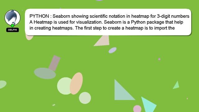 PYTHON : Seaborn showing scientific notation in heatmap for 3-digit numbers смотреть онлайн